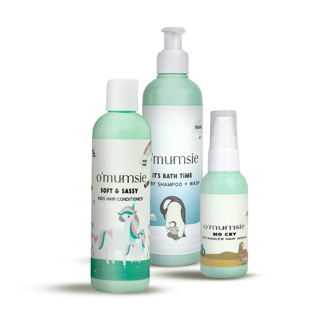 Natural kids conditioner with coconut oil and shea butter