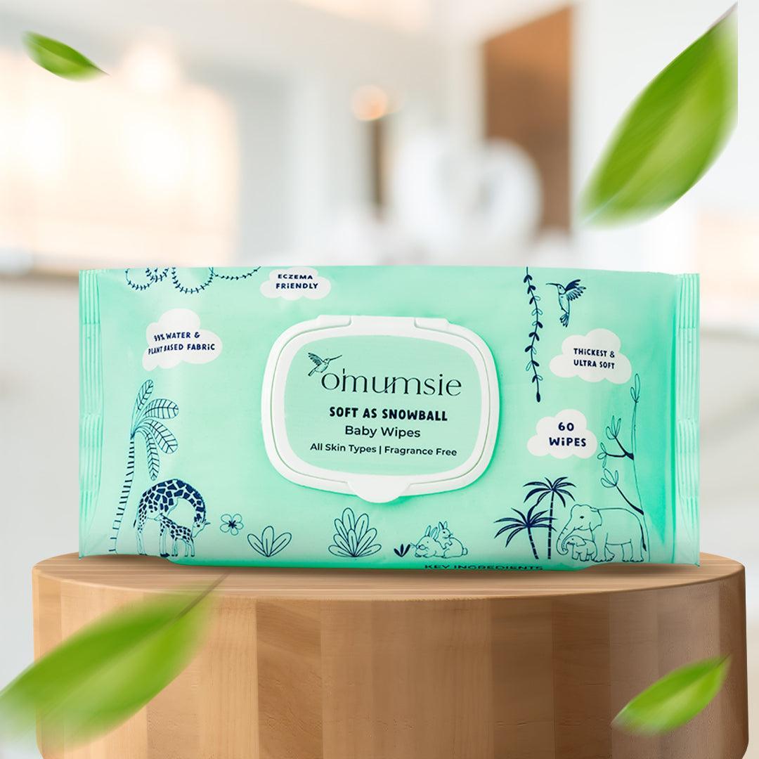 Baby Wipes Thickest water wipes with Oats Aloe – omumsie